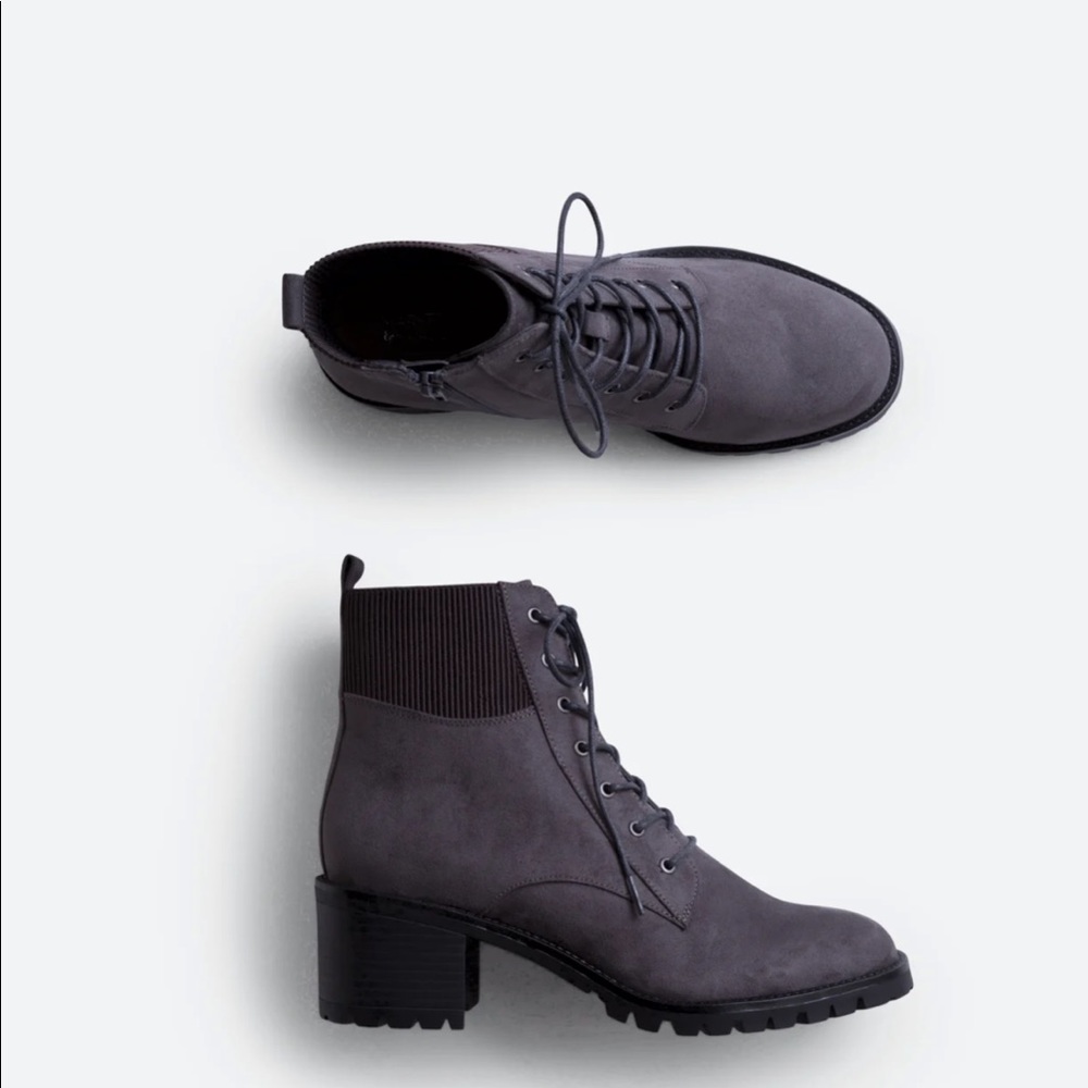 Market & Spruce grey booties with zipper